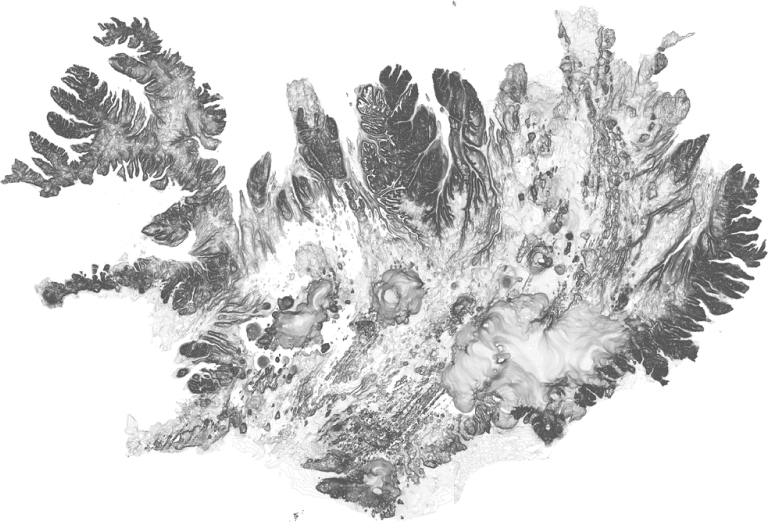 Karte von Island